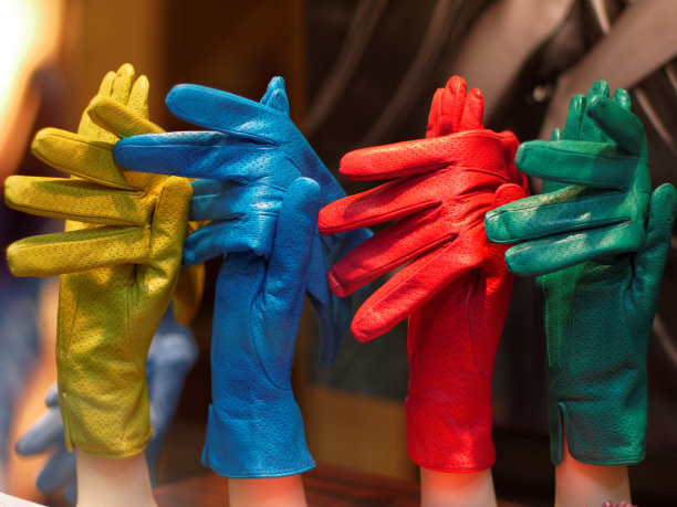 奢华彩虹色手套图片下载