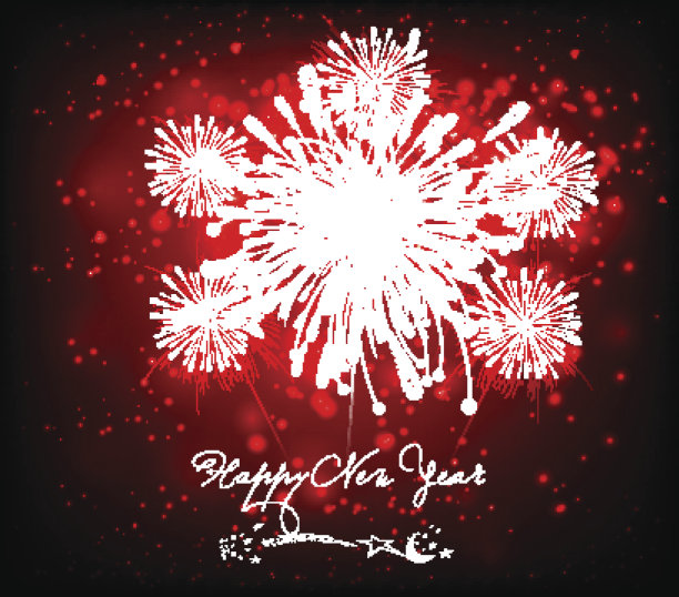 新年的背景是黑色和红色图片下载