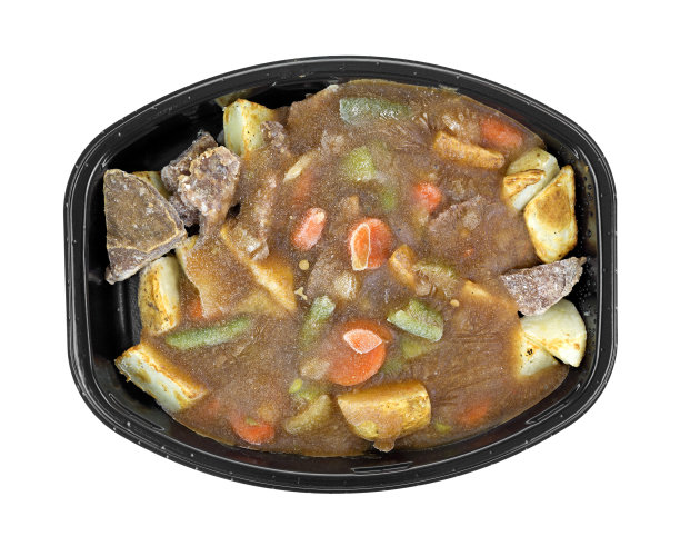 冷冻烤牛肉和蔬菜电视晚餐图片下载