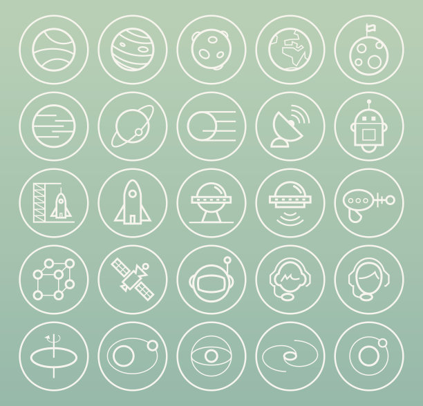 空间图标。图片下载