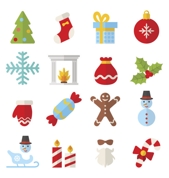 新年色彩的象征和元素图片下载