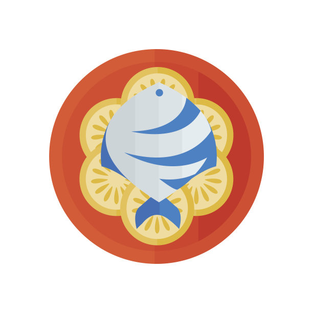 鱼沙拉矢量设计图片下载