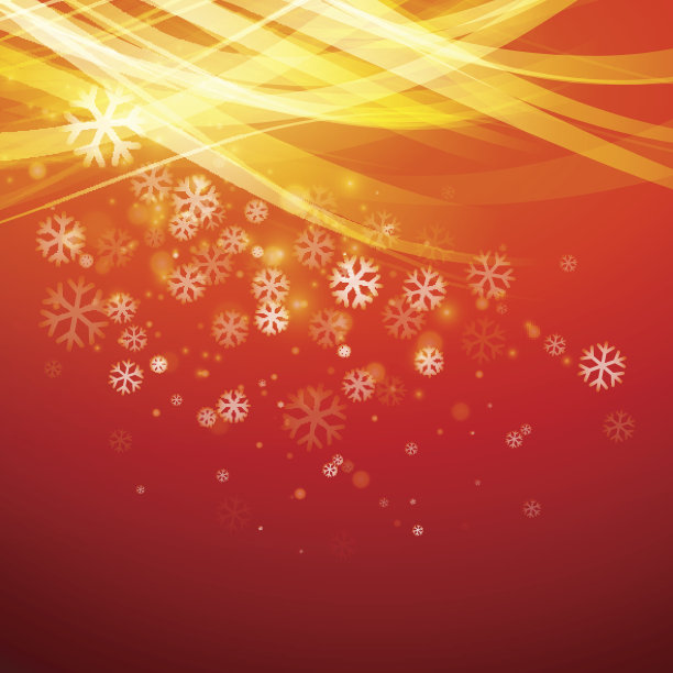 矢量圣诞背景与雪花图片下载