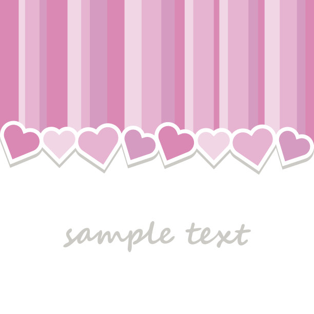 粉色情人节贺卡背景图片下载