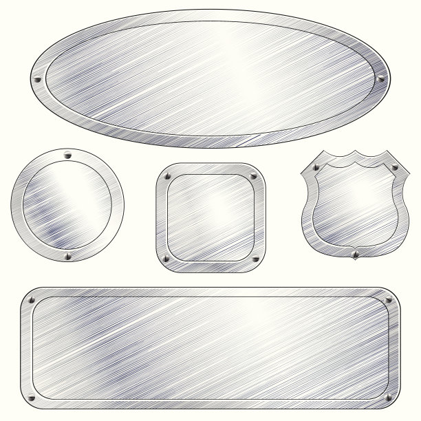金属斑块的收集图片下载
