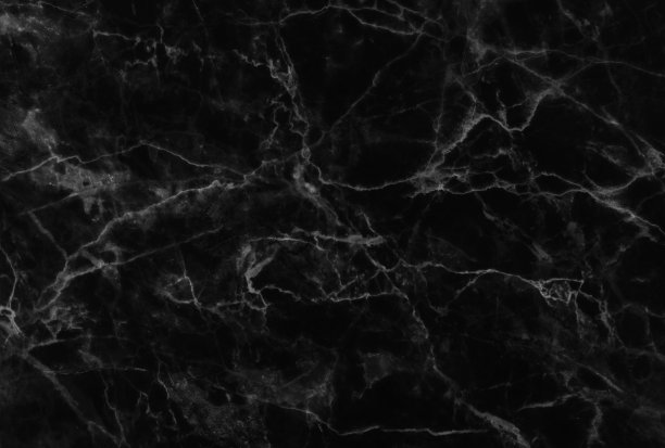 黑色大理石纹理背景，大理石结构详实(分辨率高)。素材图片