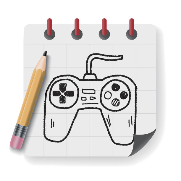 游戏控制器涂鸦图片下载