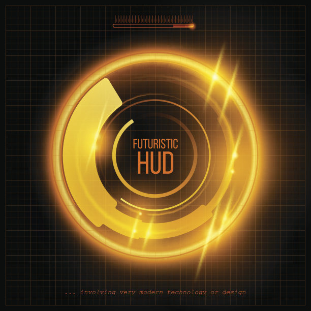 抽象HUD未来背景。矢量图素材图片