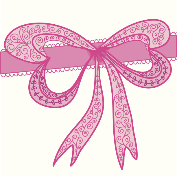 华丽的粉色蝴蝶结图片下载