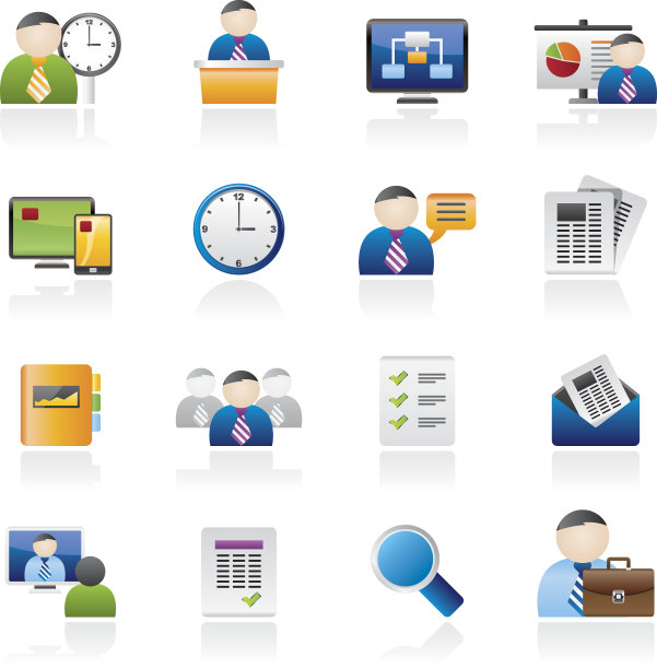 业务、演示和项目管理图标图片下载