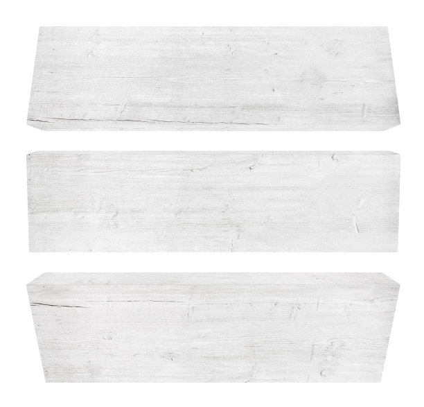 旧木板，孤立在白色背景上图片下载