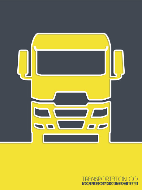 卡车运输宣传册设计图片下载