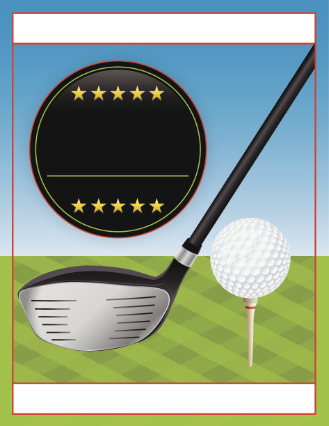 矢量高尔夫比赛传单插图图片下载