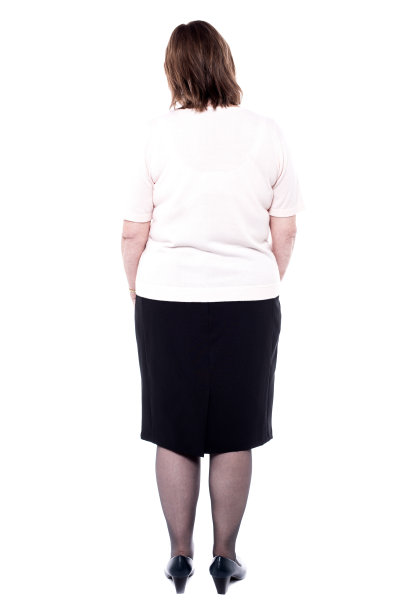 一位资深女性的后视图图片下载