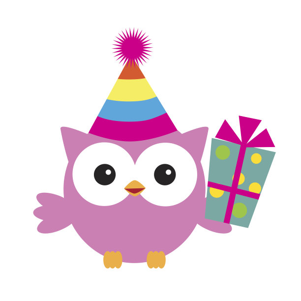 可爱猫头鹰矢量插图图片下载