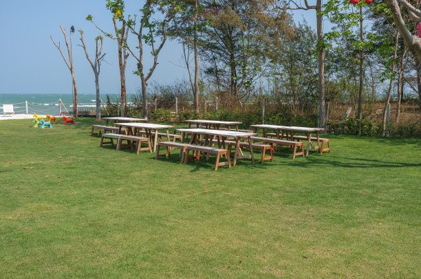 花园里的餐桌图片下载