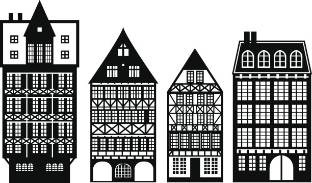 古老的德国房屋图片下载