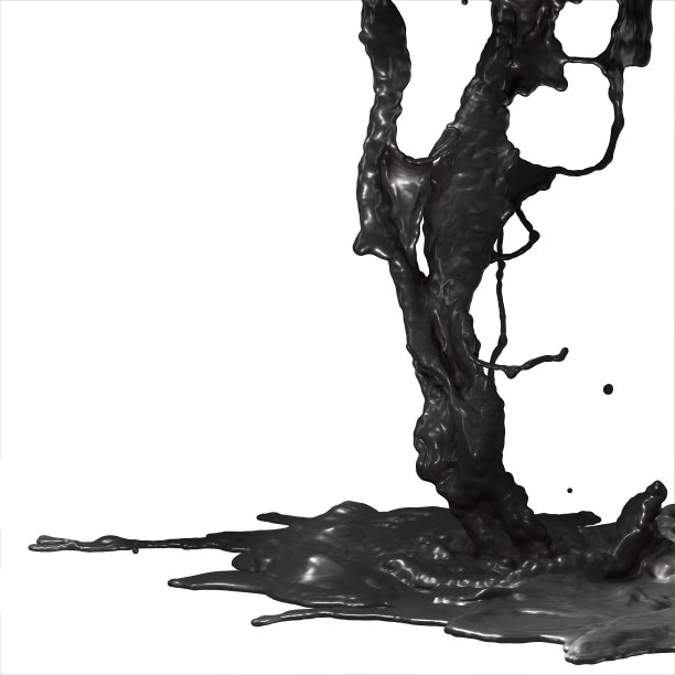 溅上黑色燃料油。图片下载