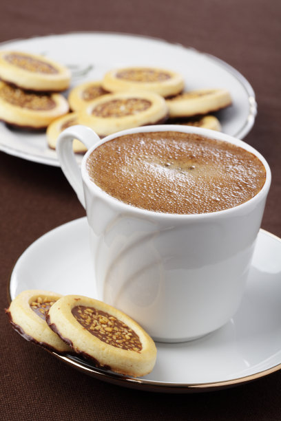 咖啡和饼干图片下载