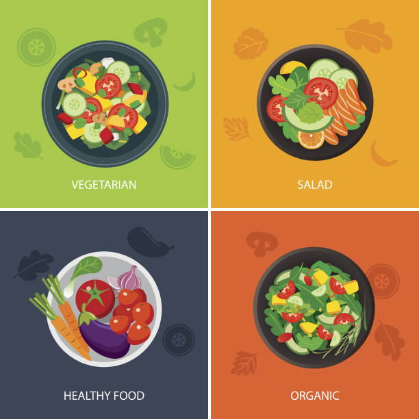 食物网横幅平面设计。素食，有机食品，健康图片下载