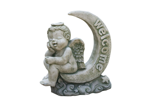 由雕像制成的欢迎词图片下载