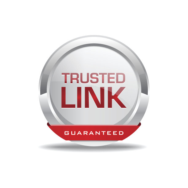 可信链接闪亮的圆形矢量按钮图片下载