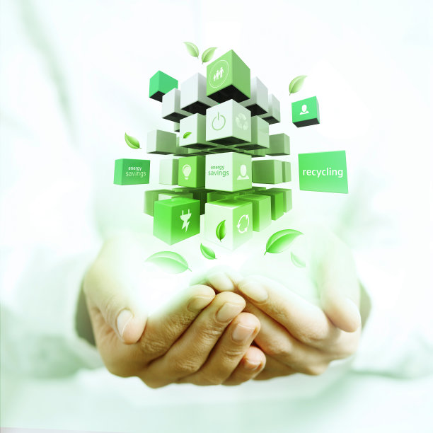 手上的三维立方体图片下载