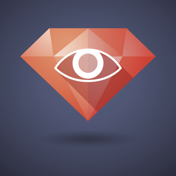 有一只眼睛的钻石图标图片下载