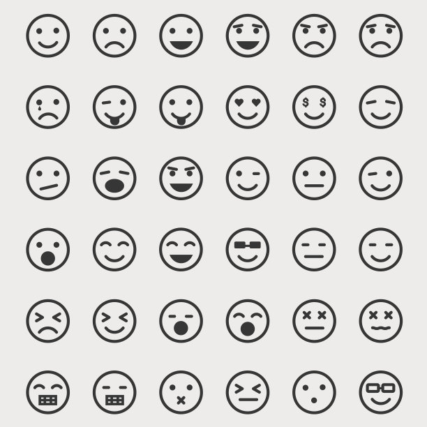 表情符号集素材图片