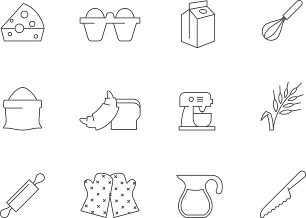 轮廓图标-烘焙图片下载