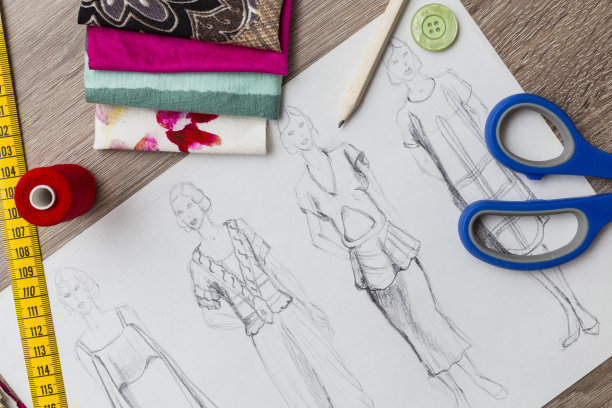 时装设计草图图片下载