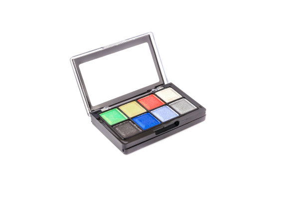 调色板的眼影膏图片下载