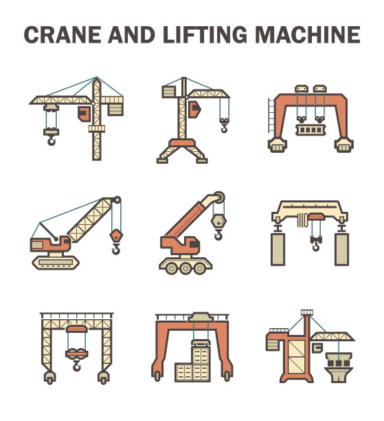 起重机矢量图标图片下载