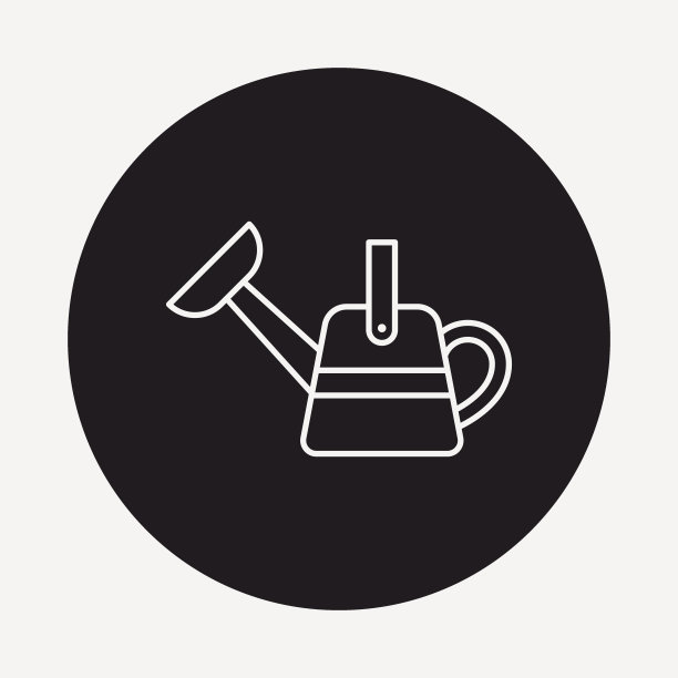 植物浇水线图标图片下载