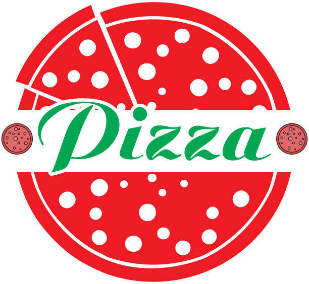 披萨肮脏的邮票孤立在白色的背景图片下载