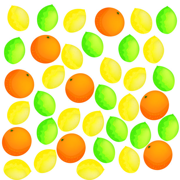 热带水果背景插图图片下载