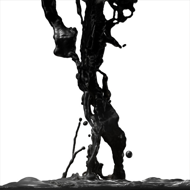 溅上黑色燃料油。图片下载