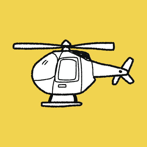 直升机涂鸦图片下载