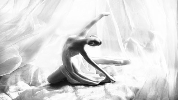 抽象背景瓷芭蕾舞演员图片下载