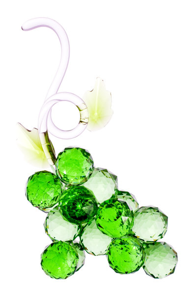 玻璃串葡萄孤立与修剪路径上的白色图片下载