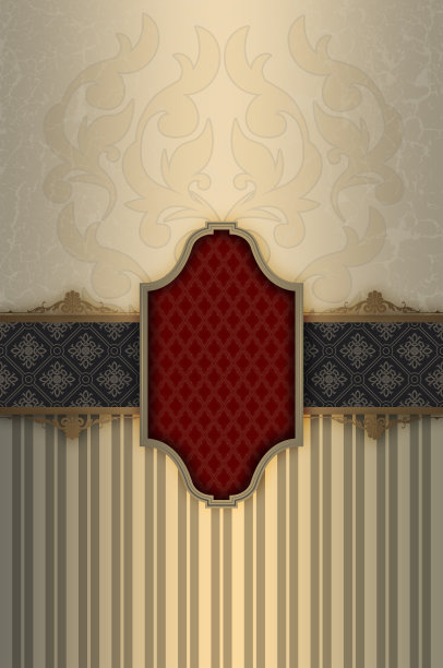 复古的背景与优雅的框架。图片下载