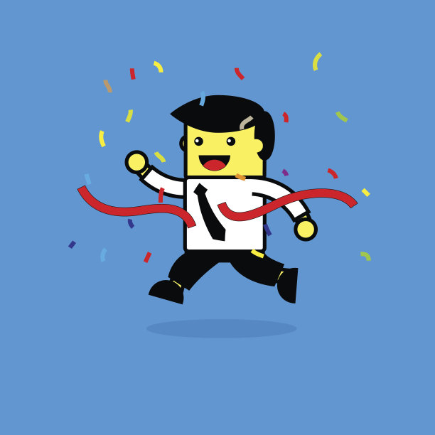 运行的商人。图片下载