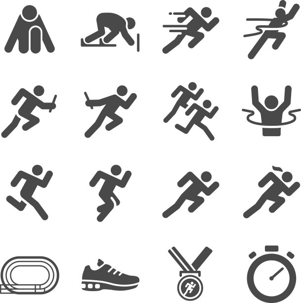 跑步男人图标合集图片下载