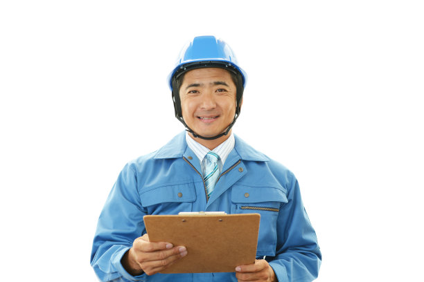 微笑的亚洲工人图片下载