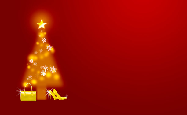 圣诞购物的形象。提出了为女性。图片下载