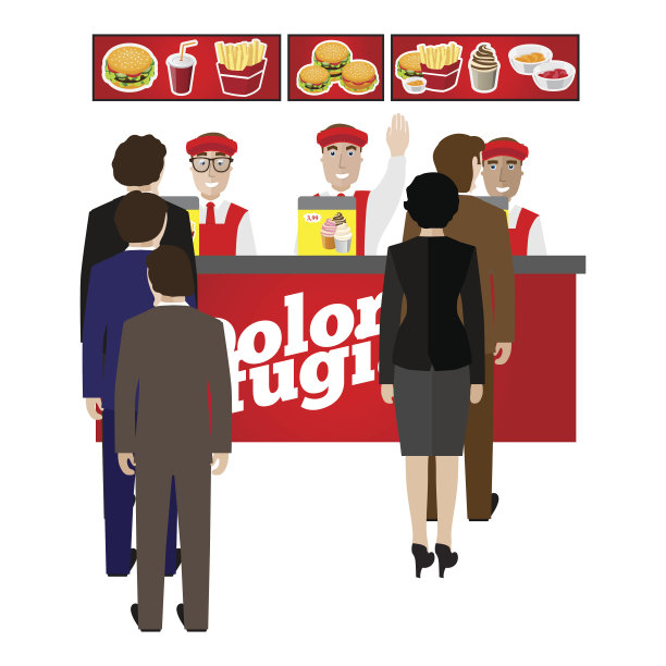 快餐的旗帜图片下载