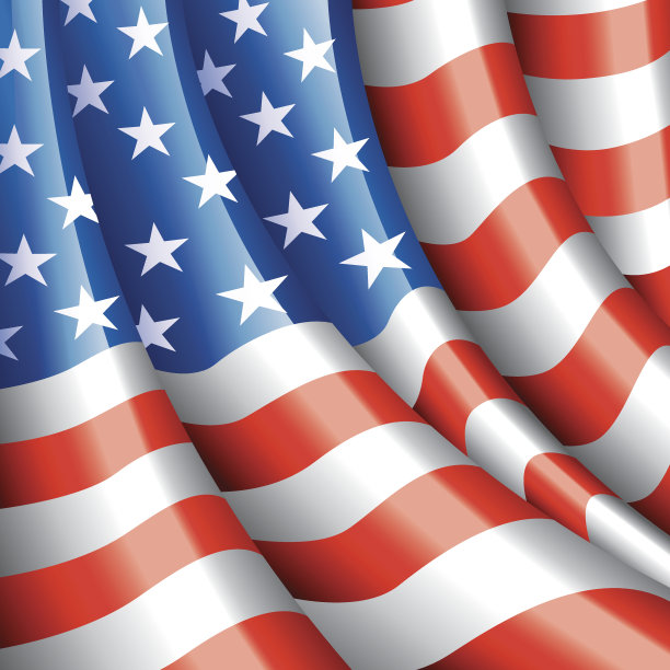 美国国旗矢量背景图片下载