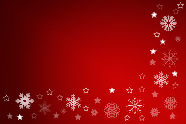 红色背景上的圣诞装饰品特写镜头图片下载