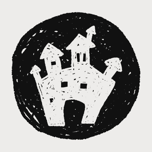 万圣节城堡涂鸦图片下载