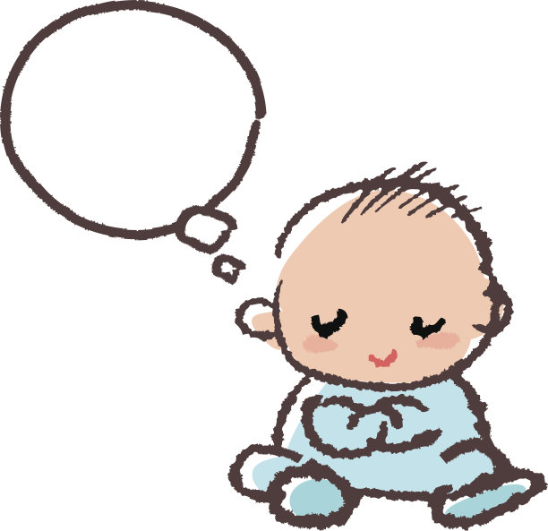 小男孩交叉着手臂，思考着图片下载